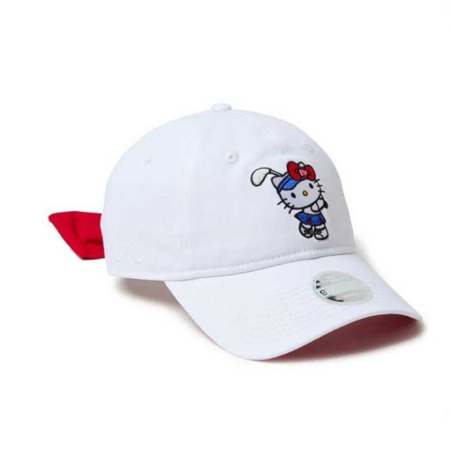ニューエラ キャップ レディース NEWERA GFW 920 KITTY RIBBON ハローキティ リボン ゴルフ 帽子 女性用 リボン付き コラボ 限定モデル 9TWENTY(250411)