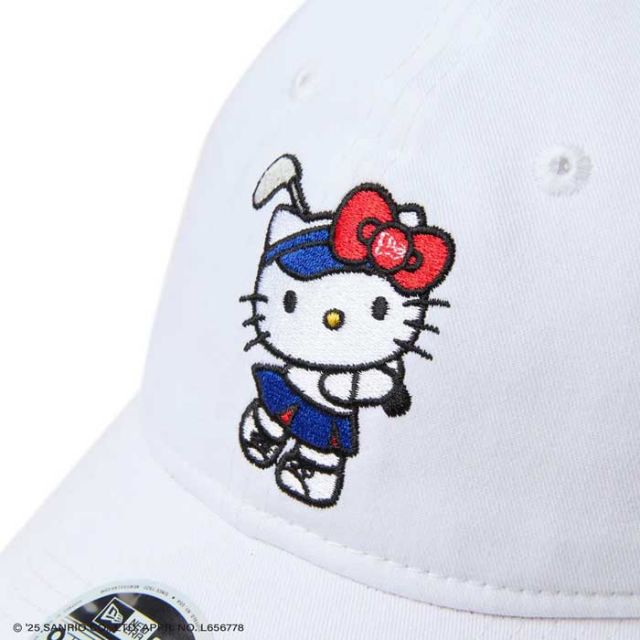 ニューエラ キャップ レディース NEWERA GFW 920 KITTY RIBBON ハローキティ リボン ゴルフ 帽子 女性用 リボン付き コラボ 限定モデル 9TWENTY(250411)