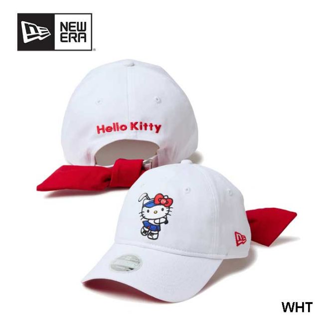 ニューエラ キャップ レディース NEWERA GFW 920 KITTY RIBBON ハローキティ リボン ゴルフ 帽子 女性用 リボン付き コラボ 限定モデル 9TWENTY(250411)