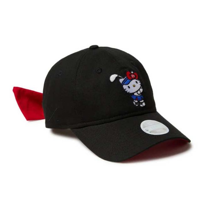 ニューエラ キャップ レディース NEWERA GFW 920 KITTY RIBBON ハローキティ リボン ゴルフ 帽子 女性用 リボン付き コラボ 限定モデル 9TWENTY(250411)