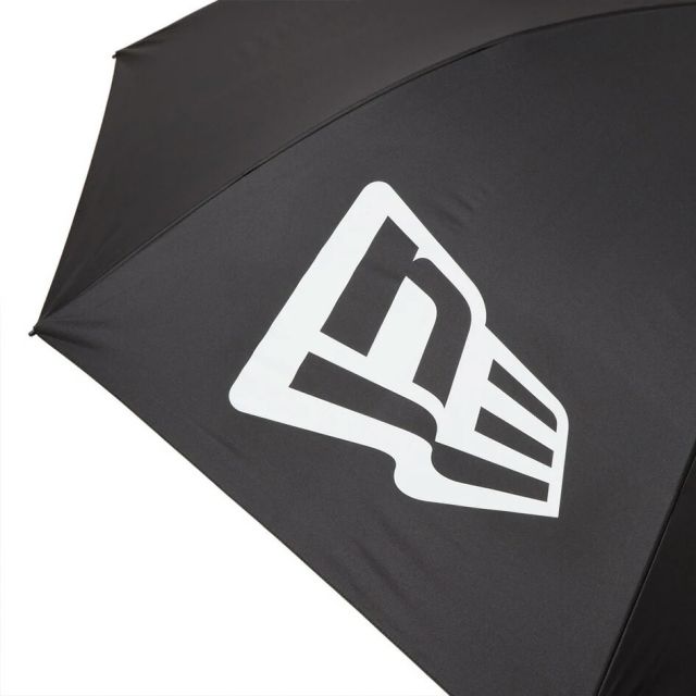 ニューエラ アンブレラ 傘 NEWERA GF UMBRELLA  ゴルフアンブレラ フラッグロゴ ブラック 軽量 大型 ゴルフグッズ GOLF 大きい傘 メンズ 雨具 おすすめ カーボン 骨晴雨兼用 14470862 (250411)