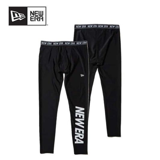 ニューエラ タイツ NEWERA PA RASH TIGHTS ESS LOGO ラッシュタイツ ワードマークロゴ ジム ウェア トレーニングタイツ メンズ ラッシュガード レギンス ジム UVカット 吸汗速乾 フィットネスタイツ 透けない  海 OK メール便 (250411)