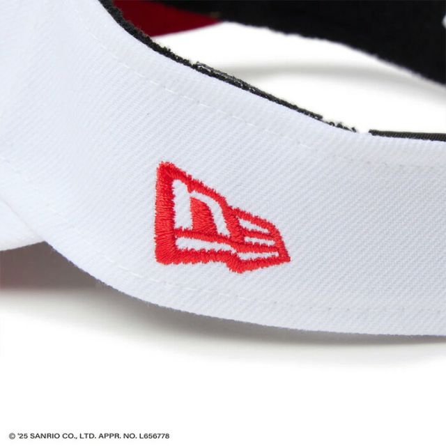 ニューエラ サンバイザー レディース ロングバイザー HELLO KITTY GFW SUN VISOR LV GOLF KITTY ニューエラ ハローキティ サンバイザー レディース ゴルフ 日よけ UVカット コラボ ベルクロ調整可能 (250411)
