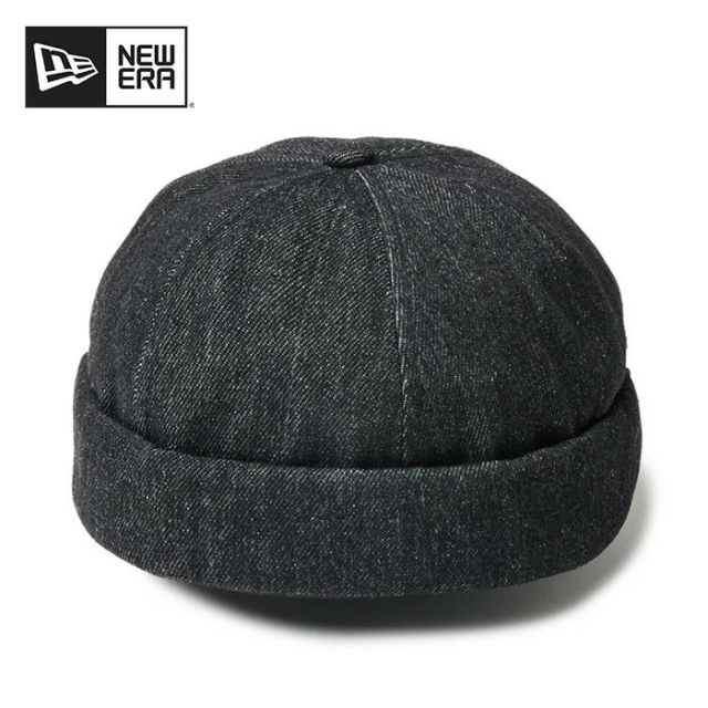 ニューエラ フィッシャーマン キャップ ブラックデニム FISHERMAN ニューエラ フィッシャーマンキャップ デニム ハット メンズ レディース クロスストラップ ブラック コットン ノーバイザー 調整可能 (250411)14388416