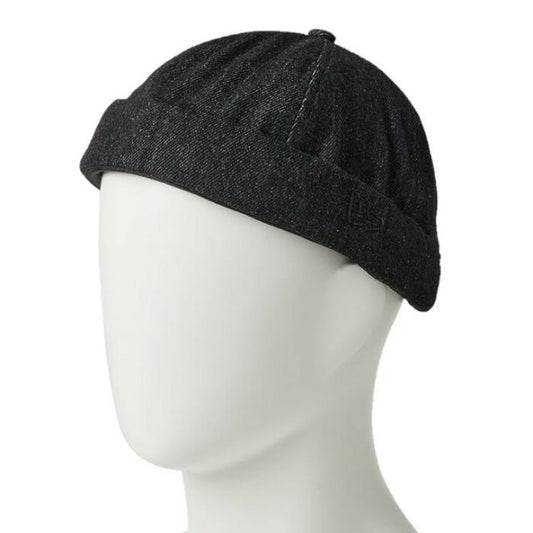 ニューエラ フィッシャーマン キャップ ブラックデニム FISHERMAN ニューエラ フィッシャーマンキャップ デニム ハット メンズ レディース クロスストラップ ブラック コットン ノーバイザー 調整可能 (250411)14388416