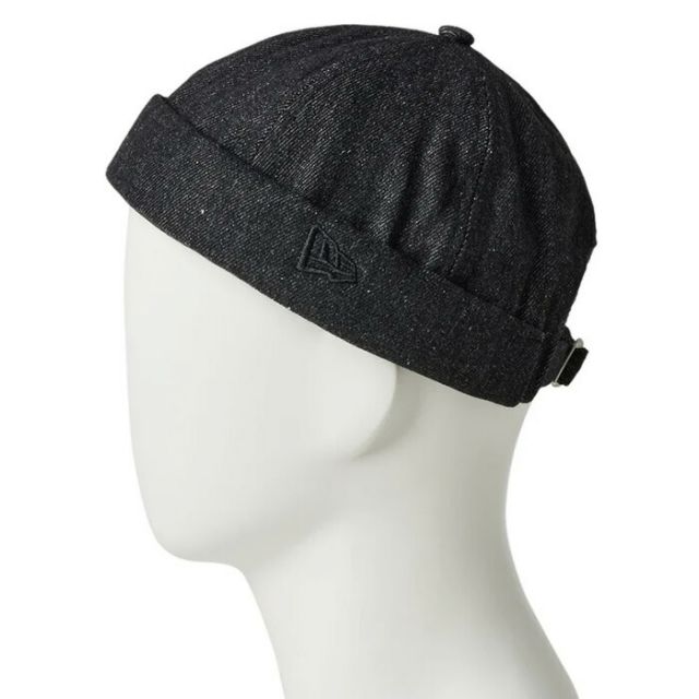 ニューエラ フィッシャーマン キャップ ブラックデニム FISHERMAN ニューエラ フィッシャーマンキャップ デニム ハット メンズ レディース クロスストラップ ブラック コットン ノーバイザー 調整可能 (250411)14388416