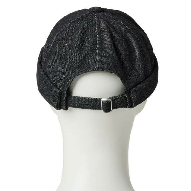 ニューエラ フィッシャーマン キャップ ブラックデニム FISHERMAN ニューエラ フィッシャーマンキャップ デニム ハット メンズ レディース クロスストラップ ブラック コットン ノーバイザー 調整可能 (250411)14388416