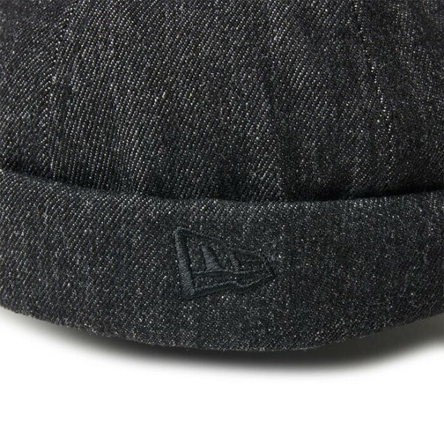 ニューエラ フィッシャーマン キャップ ブラックデニム FISHERMAN ニューエラ フィッシャーマンキャップ デニム ハット メンズ レディース クロスストラップ ブラック コットン ノーバイザー 調整可能 (250411)14388416