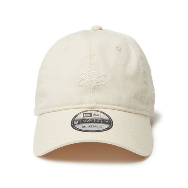 9TWENTY Handwritten Logo 920ES HANDWRITTEN ニューエラ キャップ 9TWENTY ブラック イージースナップ サイズ調整 メンズ レディース コットン ユニセックス 帽子 (250411)
