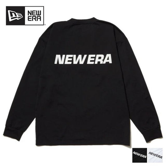 OD LS OS UTILITY TEE WMLOGO ニューエラ 長袖 ユーティリティー オーバーサイズド Tシャツ Wordmark Tシャツ メンズ レディース ユニセックス ブラック アウトドア プール 海 水陸両用 水着 ラッシュガード 大きめサイズ (250411)