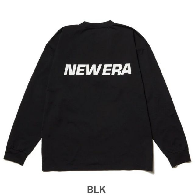 OD LS OS UTILITY TEE WMLOGO ニューエラ 長袖 ユーティリティー オーバーサイズド Tシャツ Wordmark Tシャツ メンズ レディース ユニセックス ブラック アウトドア プール 海 水陸両用 水着 ラッシュガード 大きめサイズ (250411)