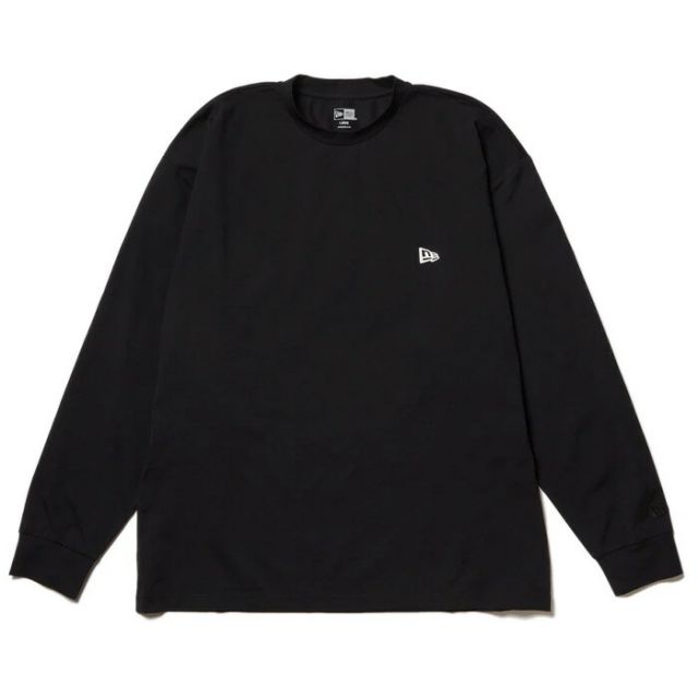 OD LS OS UTILITY TEE WMLOGO ニューエラ 長袖 ユーティリティー オーバーサイズド Tシャツ Wordmark Tシャツ メンズ レディース ユニセックス ブラック アウトドア プール 海 水陸両用 水着 ラッシュガード 大きめサイズ (250411)