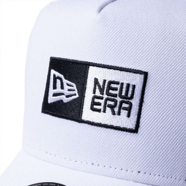 ニューエラ NEWERA GF 940AFTR BOX LOGO  ニューエラ 9FORTY A-Frame クロスクラブロゴ メッシュキャップ ブラック ホワイト ゴルフ (250509)