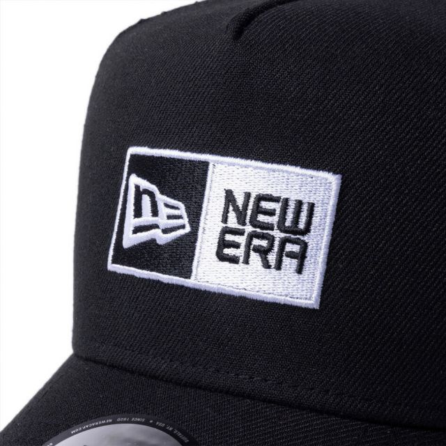 ニューエラ NEWERA GF 940AFTR BOX LOGO  ニューエラ 9FORTY A-Frame クロスクラブロゴ メッシュキャップ ブラック ホワイト ゴルフ (250509)