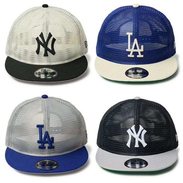 ニューエラ メッシュキャップ メンズ NEWERA 950TR ALL MESH 9FIFTY オールメッシュヤンキース ドジャース サイズ調整可能 通気性 キャップ 夏用 スポーツファッション 14388560 14388561 14388562 14388563 (250708)
