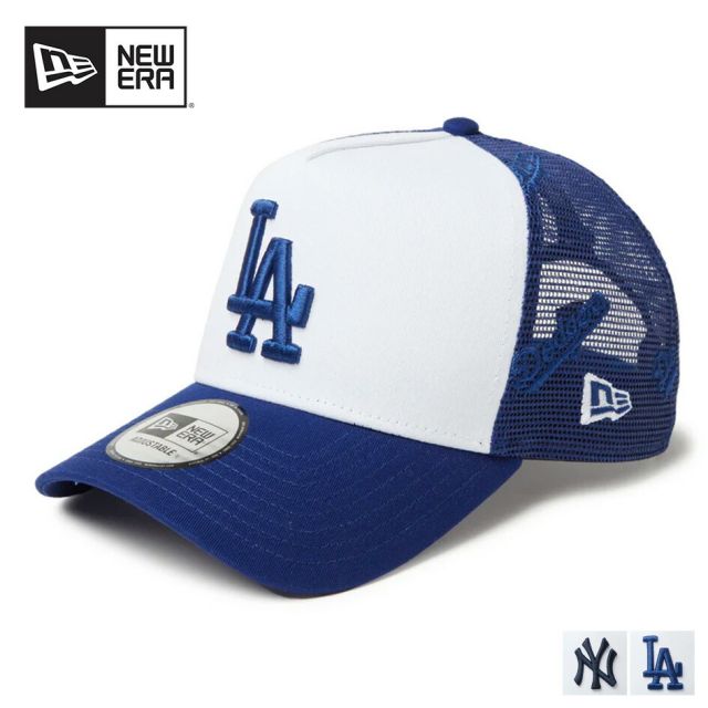 ニューエラ メッシュキャップ メンズ NEWERA 940AFTR MESH EMB 940 キャップ 刺繍 深めキャップ ヤンキース 夏用 刺繍ロゴキャップ アジャスター付き MLB ヤンキース ドジャース 14388628 14388626  (250708)