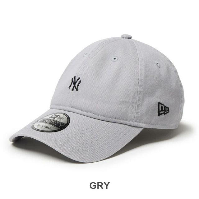 ニューエラ キャップ メンズ レディース NEWERA 920CS MLB MINI LOGO NEYYAN ニューヨーク・ヤンキース キャップ グレー カーキ ベージュ ミニロゴ クロスストラップ カーブドバイザー ユニセックス 14668009 14668008 (250904)