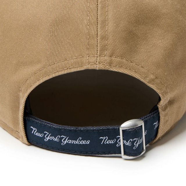 ニューエラ キャップ メンズ レディース NEWERA 920CS MLB MINI LOGO NEYYAN ニューヨーク・ヤンキース キャップ グレー カーキ ベージュ ミニロゴ クロスストラップ カーブドバイザー ユニセックス 14668009 14668008 (250904)