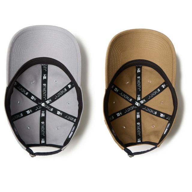 ニューエラ キャップ メンズ レディース NEWERA 920CS MLB MINI LOGO NEYYAN ニューヨーク・ヤンキース キャップ グレー カーキ ベージュ ミニロゴ クロスストラップ カーブドバイザー ユニセックス 14668009 14668008 (250904)
