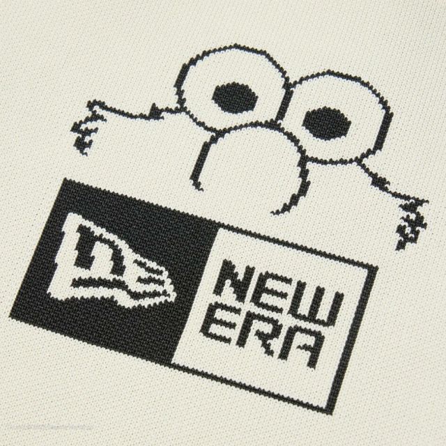 ニューエラ トート バッグ トートバッグ NEWERA KNIT TOTE BAG SESAME ELMO セサミストリート エルモ Elmo ストーン グレー ジャカード ロゴ トートバッグ エコバッグ コラボモデル ユニセックス ポリエステル 14682533 (250904)