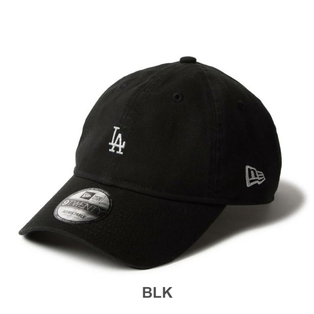 ニューエラ NEWERA 920CS MLB MINI LOGO LOSDOD ロサンゼルス・ドジャース ブラック ストーン コンパクトロゴ キャップ クロスストラップ ユニセックス 9TWENTY MLB公式 メジャーリーグ ストリート 14668011 14668010 (250904)