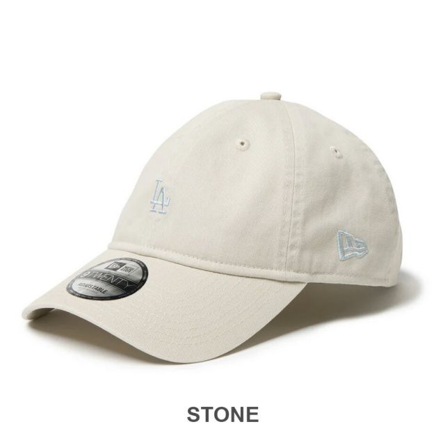 ニューエラ NEWERA 920CS MLB MINI LOGO LOSDOD ロサンゼルス・ドジャース ブラック ストーン コンパクトロゴ キャップ クロスストラップ ユニセックス 9TWENTY MLB公式 メジャーリーグ ストリート 14668011 14668010 (250904)