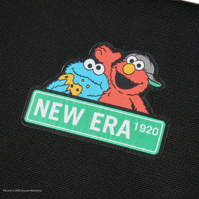 ニューエラ トート バッグ トートバッグ ニット NEWERA KNIT TOTE BAG SESAME NELG SESAME STREET セサミストリート コラボ 14682532 ユニセックス エコバッグ ブラック キャラクター ニット素材 おしゃれ 通勤 通学 メール便 (250904)