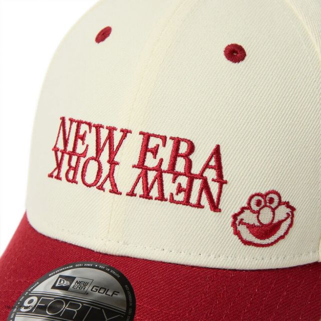 ニューエラ レディース メンズ キャップ コラボ NEWERA GF 940VS SESAME NENY セサミストリート クッキーモンスター キャップ 14682546 クロームホワイト ブルーバイザー ユニセックス ゴルフ 帽子 カーブドバイザー (250904)