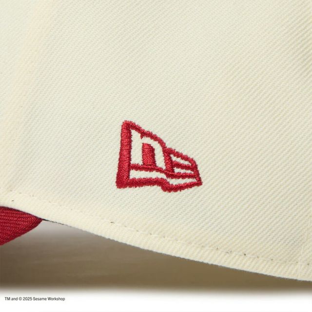 ニューエラ レディース メンズ キャップ コラボ NEWERA GF 940VS SESAME NENY セサミストリート クッキーモンスター キャップ 14682546 クロームホワイト ブルーバイザー ユニセックス ゴルフ 帽子 カーブドバイザー (250904)