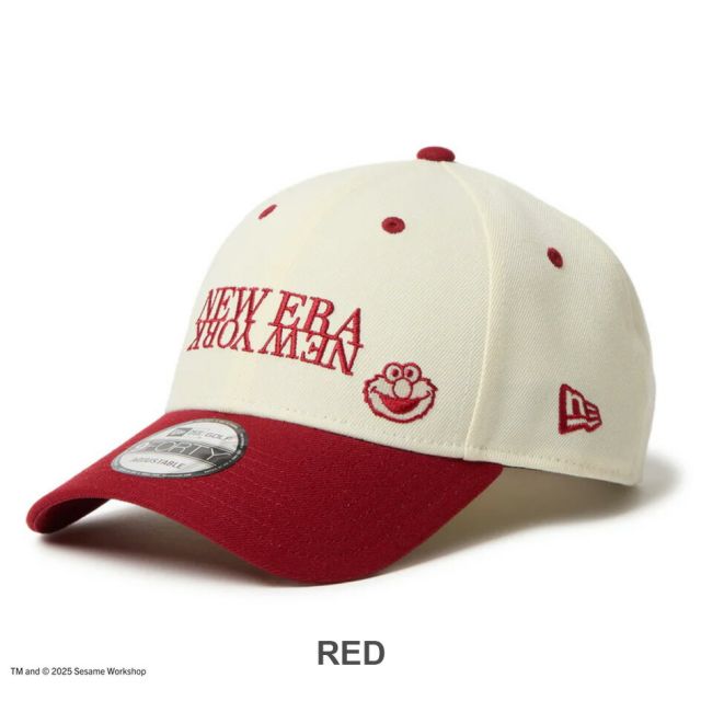 ニューエラ レディース メンズ キャップ コラボ NEWERA GF 940VS SESAME NENY セサミストリート クッキーモンスター キャップ 14682546 クロームホワイト ブルーバイザー ユニセックス ゴルフ 帽子 カーブドバイザー (250904)