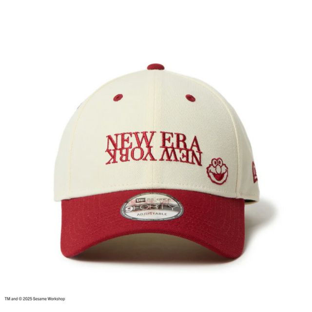 ニューエラ レディース メンズ キャップ コラボ NEWERA GF 940VS SESAME NENY セサミストリート クッキーモンスター キャップ 14682546 クロームホワイト ブルーバイザー ユニセックス ゴルフ 帽子 カーブドバイザー (250904)