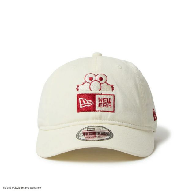 ニューエラ キャップ メンズ NEWERA 930 SESAME BOX LOGO ELMO セサミストリート ボックスロゴ エルモ キャップ ブラック ウォルナット ストーン ユニセックス 調整可能サイズ コラボ限定モデル 14682586 14682585 14682584 (250904)