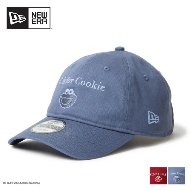 ニューエラ キャップ レディース メンズ NEWERA 920 SESAME セサミストリート SUNNY DAY Elmo エルモ／C is for Cookie クッキーモンスター コラボキャップ ユニセックス カーブドバイザー コットン素材 サイズ調整可 14682616 14682615 (250904)