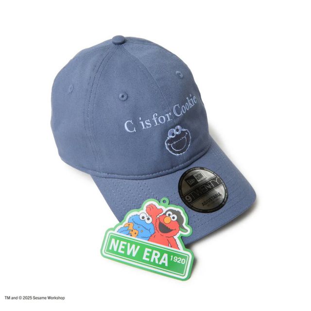 ニューエラ キャップ レディース メンズ NEWERA 920 SESAME セサミストリート SUNNY DAY Elmo エルモ／C is for Cookie クッキーモンスター コラボキャップ ユニセックス カーブドバイザー コットン素材 サイズ調整可 14682616 14682615 (250904)