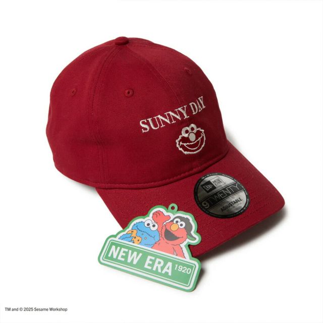 ニューエラ キャップ レディース メンズ NEWERA 920 SESAME セサミストリート SUNNY DAY Elmo エルモ／C is for Cookie クッキーモンスター コラボキャップ ユニセックス カーブドバイザー コットン素材 サイズ調整可 14682616 14682615 (250904)