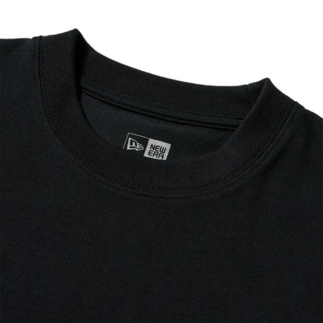 ニューエラ ロンt メンズ NEWERA LS OS CT TEE NE1920 ニューエラ 長袖 オーバーサイズド コットン Tシャツ 1920 ブラック／ホワイト 8oz ヘビーウェイト ユニセックス ロンT ストリート シンプルロゴ 14682695 14682697 メール便 (250904)