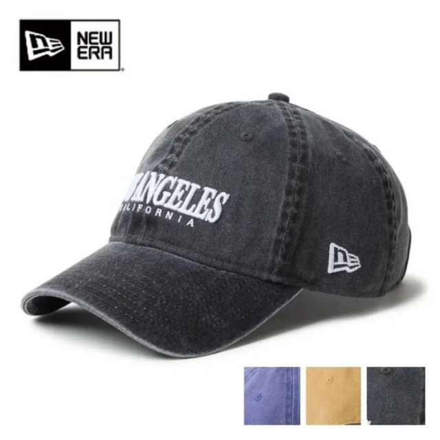 ニューエラ キャップ メンズ NEWERA 920CS LA PACK IW Los Angeles Packコレクション イタリアンウォッシュ ブラック ユニセックス クロスストラップ ローキャップ ヴィンテージ加工 ロサンゼルス 9TWENTY 14668044 (250904)