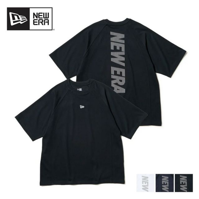 ニューエラ Tシャツ メンズ 半袖 NEWERA PA SS OS PF TEE VERTICAL LOGO オーバーサイズド パフォーマンス コットン/ポリエステル 吸汗速乾性 生地裏面がメッシ 通気性 トレーニング 通勤 タウンユース メーｒ便 14674806 14674805 14674804 (250904)