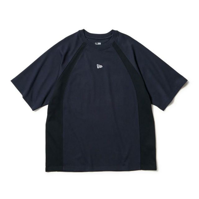 ニューエラ Tシャツ メンズ 半袖 NEWERA PA SS OS PF TEE VERTICAL LOGO オーバーサイズド パフォーマンス コットン/ポリエステル 吸汗速乾性 生地裏面がメッシ 通気性 トレーニング 通勤 タウンユース メーｒ便 14674806 14674805 14674804 (250904)