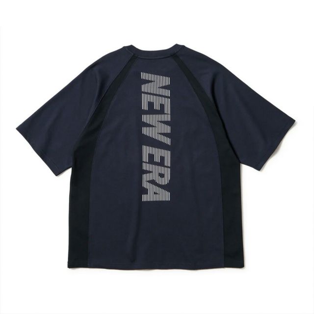ニューエラ Tシャツ メンズ 半袖 NEWERA PA SS OS PF TEE VERTICAL LOGO オーバーサイズド パフォーマンス コットン/ポリエステル 吸汗速乾性 生地裏面がメッシ 通気性 トレーニング 通勤 タウンユース メーｒ便 14674806 14674805 14674804 (250904)