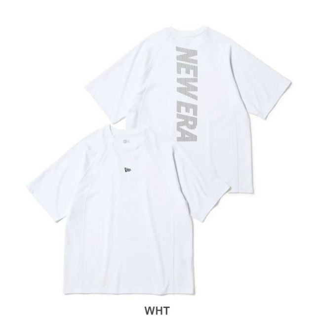 ニューエラ Tシャツ メンズ 半袖 NEWERA PA SS OS PF TEE VERTICAL LOGO オーバーサイズド パフォーマンス コットン/ポリエステル 吸汗速乾性 生地裏面がメッシ 通気性 トレーニング 通勤 タウンユース メーｒ便 14674806 14674805 14674804 (250904)