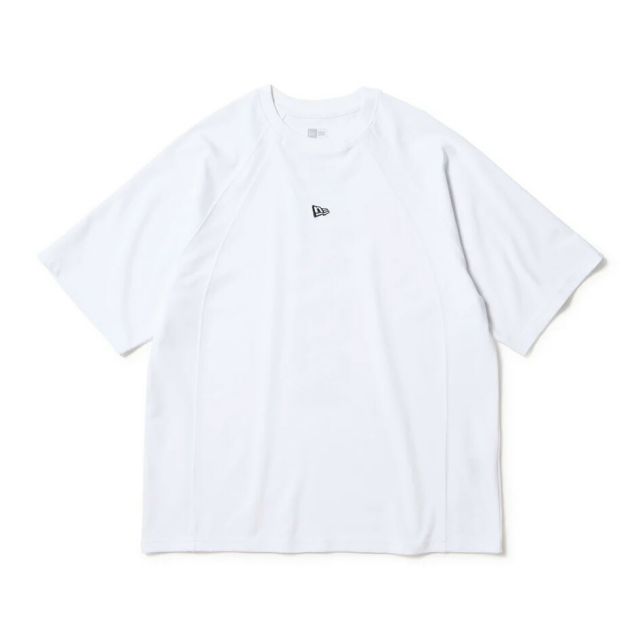 ニューエラ Tシャツ メンズ 半袖 NEWERA PA SS OS PF TEE VERTICAL LOGO オーバーサイズド パフォーマンス コットン/ポリエステル 吸汗速乾性 生地裏面がメッシ 通気性 トレーニング 通勤 タウンユース メーｒ便 14674806 14674805 14674804 (250904)