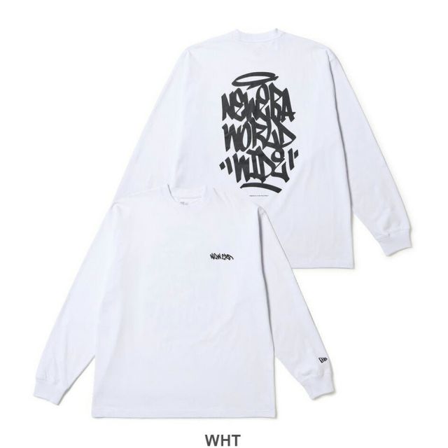 ニューエラ ロンt メンズ 長袖 オーバーサイズド コットン Tシャツ Tagging ブラック ホワイト 14682691 14682689 ストリート風プリント 男女兼用 NEWERA LS OS CT TEE TAGGING 長袖 オーバーサイズド  Tagging 8oz 厚手 メール便 (250904)