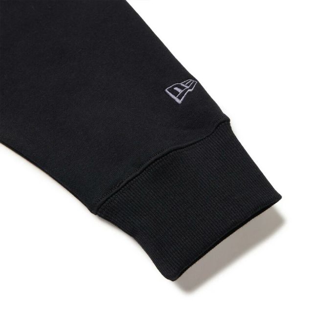 ニューエラ トレーナー 裏起毛 レディース NEWERA WS SWEAT HALF ZIP スウェット ハーフジップ プルオーバー 14674706 14674705 ブラック グレー ハイネック スポーティ ショート丈 ゆったり オーバーサイズ 保温性 (250904)