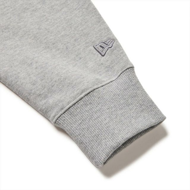 ニューエラ トレーナー 裏起毛 レディース NEWERA WS SWEAT HALF ZIP スウェット ハーフジップ プルオーバー 14674706 14674705 ブラック グレー ハイネック スポーティ ショート丈 ゆったり オーバーサイズ 保温性 (250904)