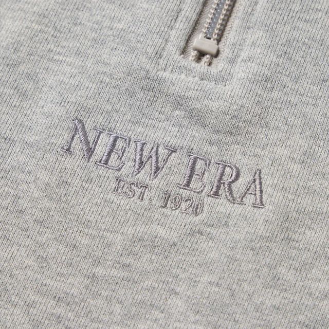 ニューエラ トレーナー 裏起毛 レディース NEWERA WS SWEAT HALF ZIP スウェット ハーフジップ プルオーバー 14674706 14674705 ブラック グレー ハイネック スポーティ ショート丈 ゆったり オーバーサイズ 保温性 (250904)