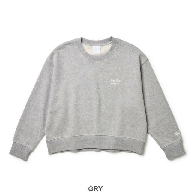 ニューエラ スウェット レディース NEWERA WS SWEAT CREW NECK ベーシック クルーネック 14674710 14674709 ブラック グレー クルーネック スウェット シンプル ベーシック 裏起毛 保温 ゆったり フェミニン (250904)