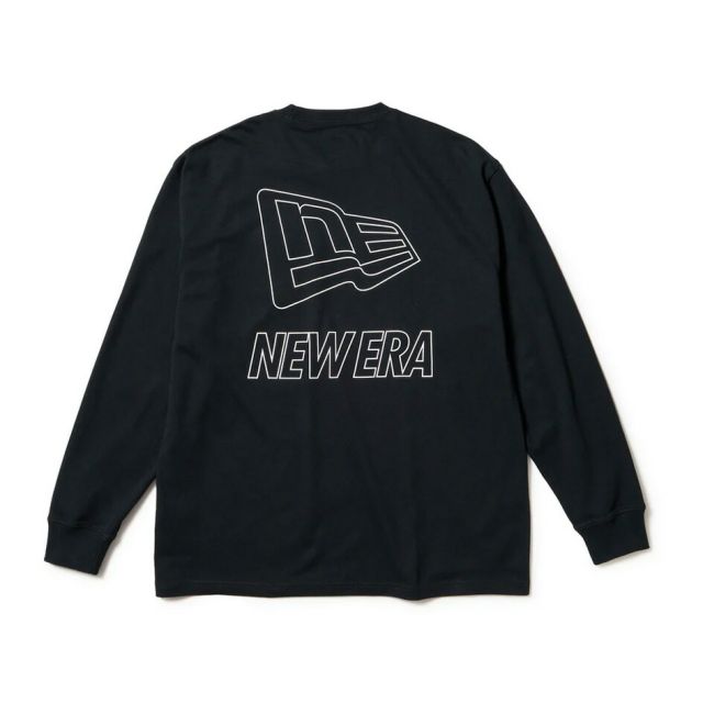 ニューエラ ロンt メンズ NEWERA PA LS OS PF TEE FandW 長袖 オーバーサイズド パフォーマンス Tシャツ Flag & Wordmark 14674833 14674831 14674832 クールエラ 吸汗速乾 ドライ スポーツ ロングT レディース ユニセックス メール便 (250904)
