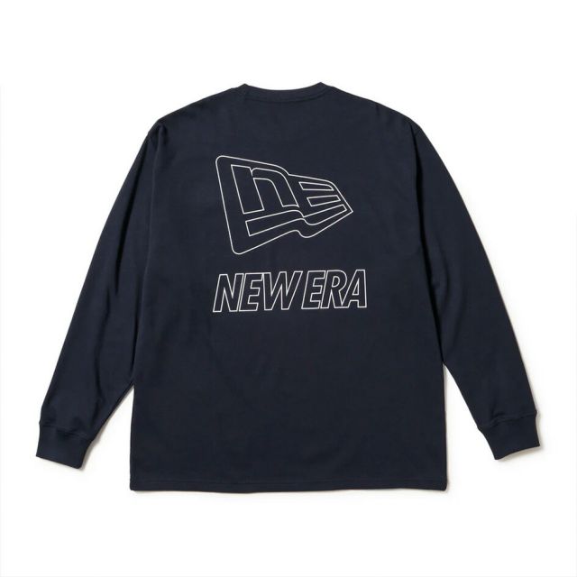 ニューエラ ロンt メンズ NEWERA PA LS OS PF TEE FandW 長袖 オーバーサイズド パフォーマンス Tシャツ Flag & Wordmark 14674833 14674831 14674832 クールエラ 吸汗速乾 ドライ スポーツ ロングT レディース ユニセックス メール便 (250904)