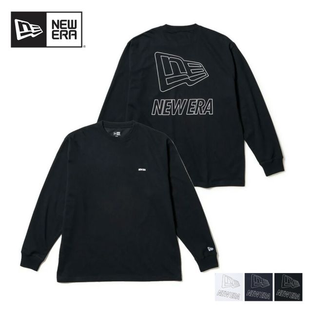 ニューエラ ロンt メンズ NEWERA PA LS OS PF TEE FandW 長袖 オーバーサイズド パフォーマンス Tシャツ Flag & Wordmark 14674833 14674831 14674832 クールエラ 吸汗速乾 ドライ スポーツ ロングT レディース ユニセックス メール便 (250904)